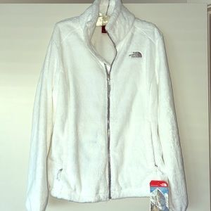Women’s north face fuzzy fleece jacket